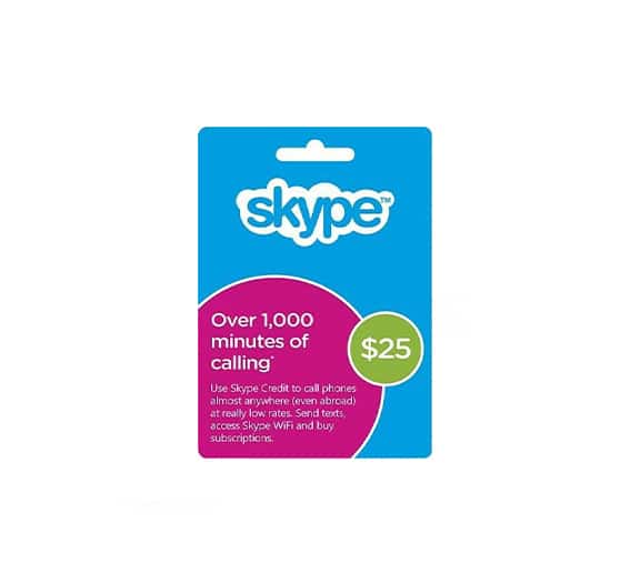 خرید گیفت کارت اسکایپ (skype)