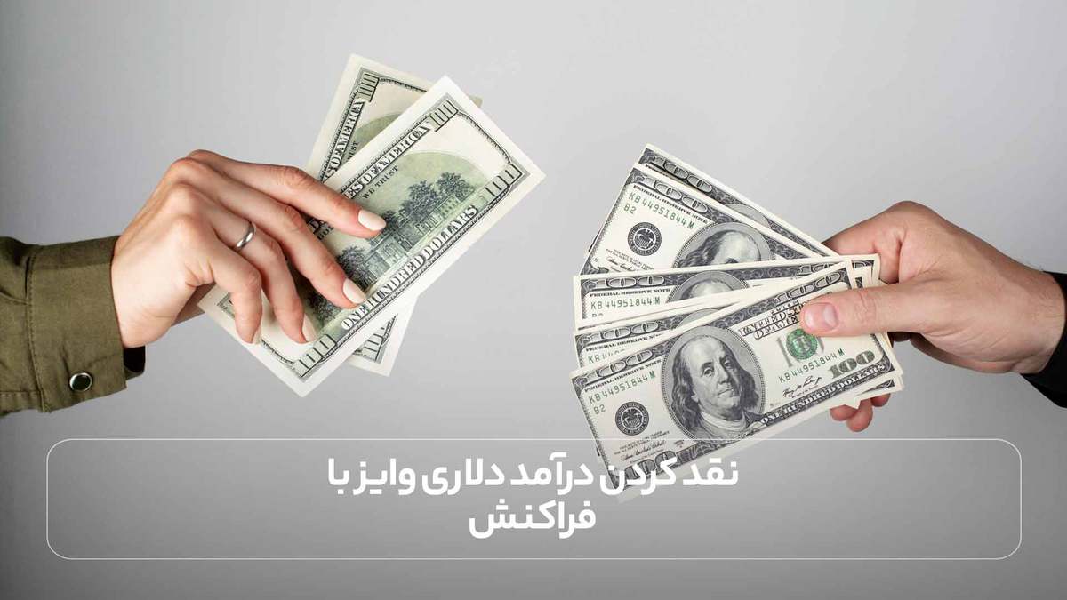 نقد کردن درآمد دلاری وایز با فراکنش