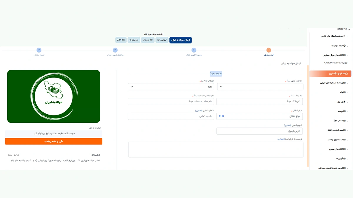 مراحل نقد درآمد تیک تاک