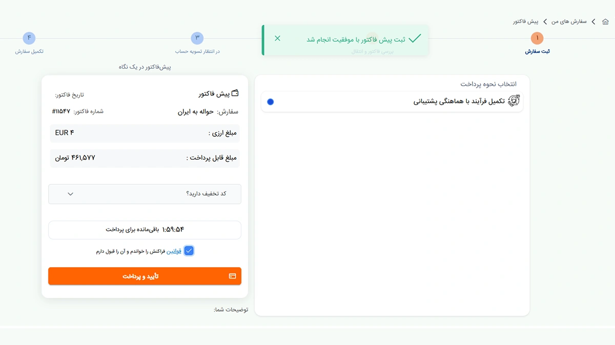 مراحل نقد درآمد تیک تاک فراکنش