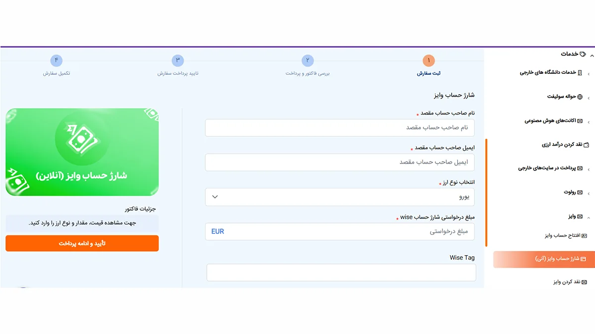 مراحل شارز وایز از طریق فراکنش