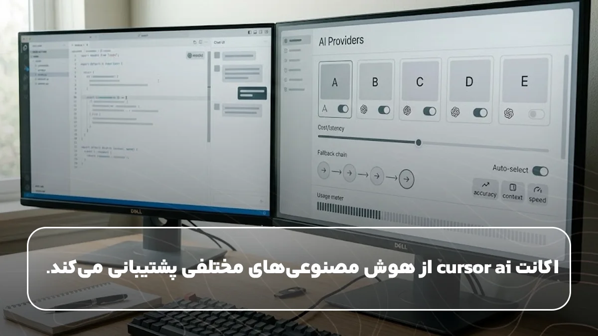 اکانت cursor ai از هوش مصنوعیهای مختلفی پشتیبانی میکند.